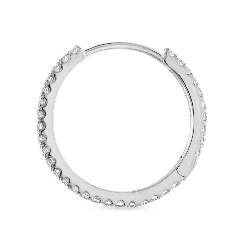 Diamond Eternity Hoop Earring