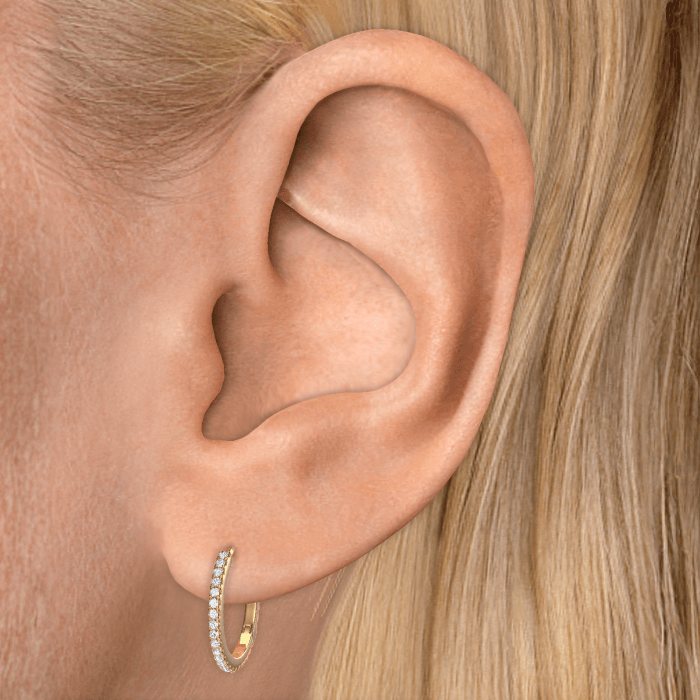 Diamond Eternity Hoop Earring