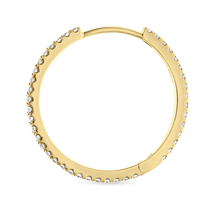 Diamond Eternity Hoop Earring