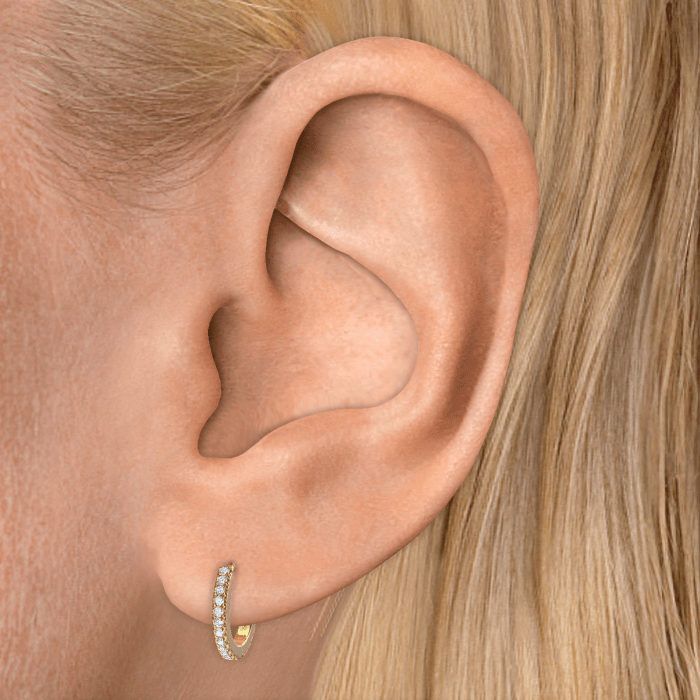 Diamond Eternity Hoop Earring