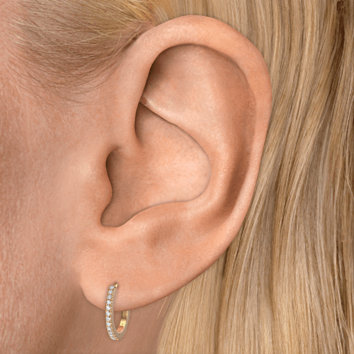 Diamond Eternity Hoop Earring