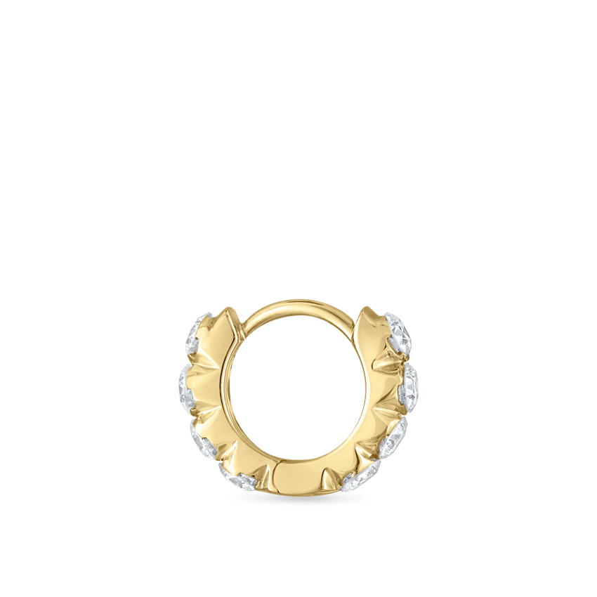 Invisible Set Large Diamond Eternity Hoop Earring