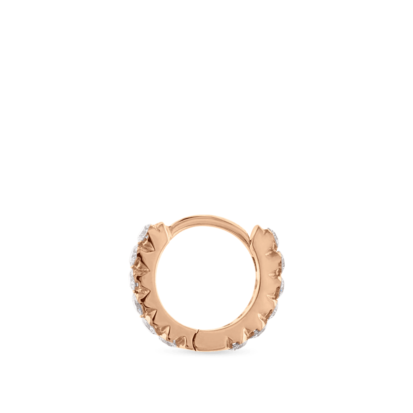 Invisible Set Diamond Eternity Hoop Earring