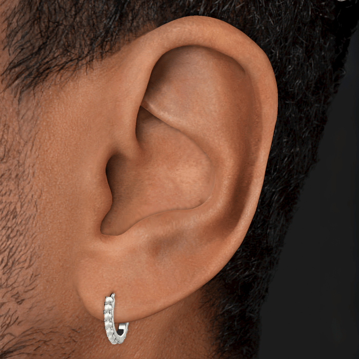 Pearl Eternity Hoop Earring