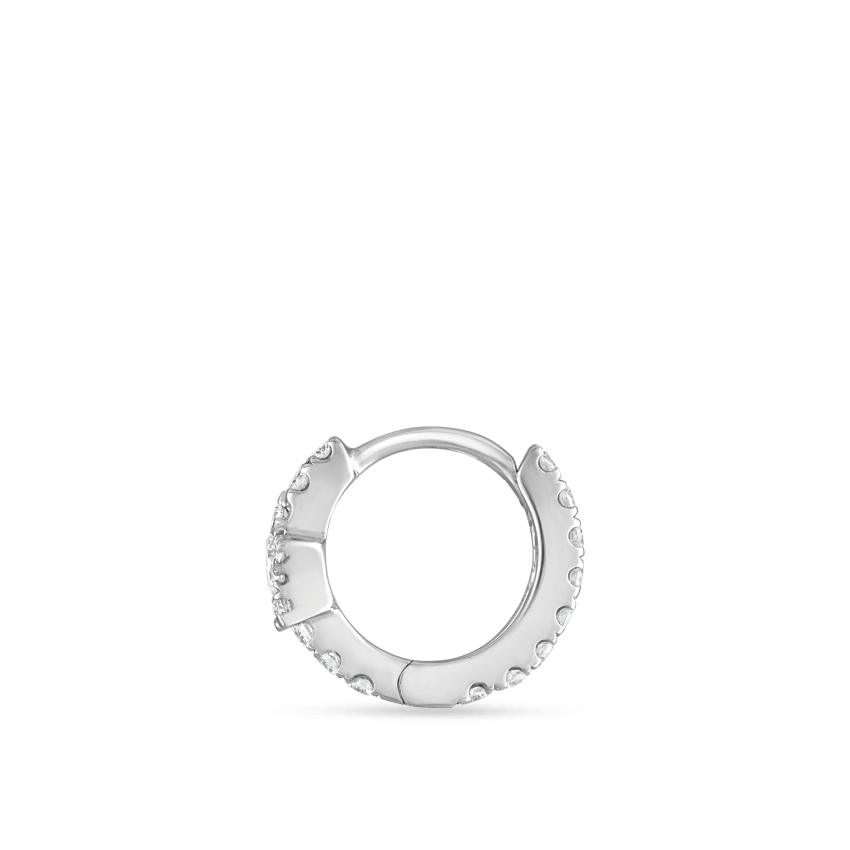 Diamond Star Eternity Hoop Earring