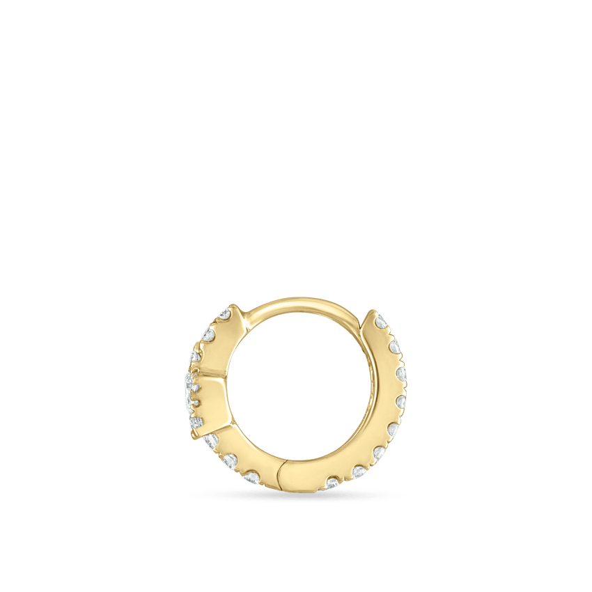 Diamond Star Eternity Hoop Earring