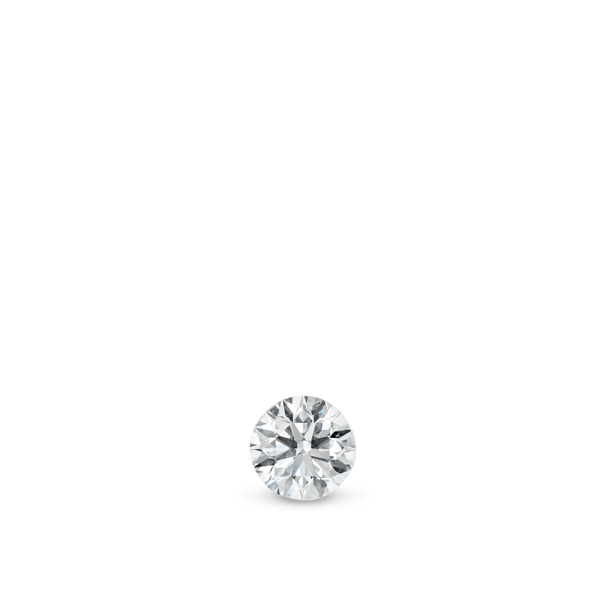 Invisible Set Diamond Threaded Stud Earring