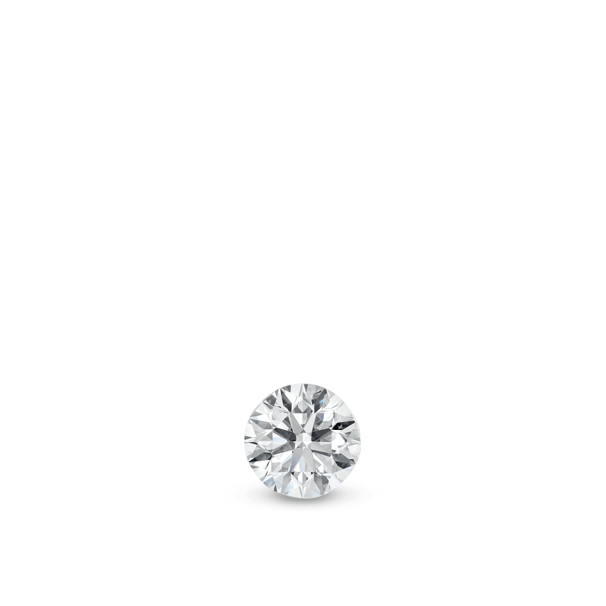 Invisible Set Diamond Threaded Stud Earring