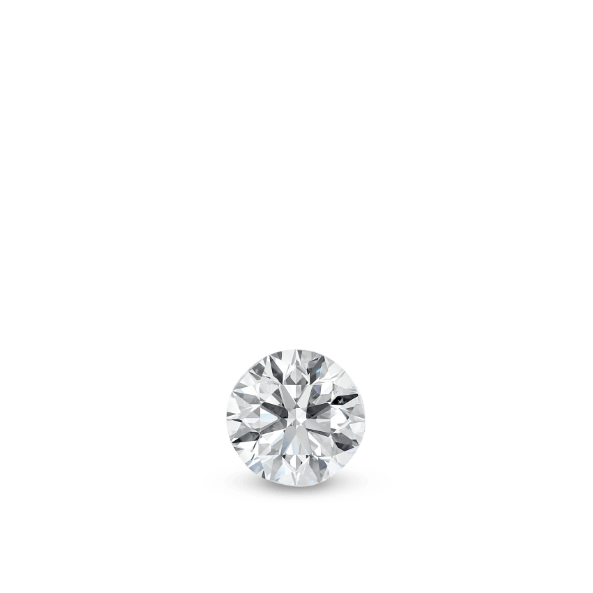 Invisible Set Diamond Threaded Stud Earring