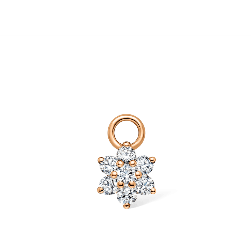 Diamond Flower Charm