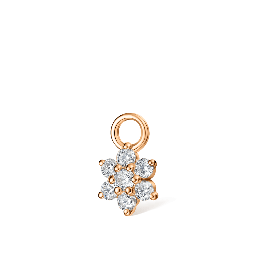 Diamond Flower Charm