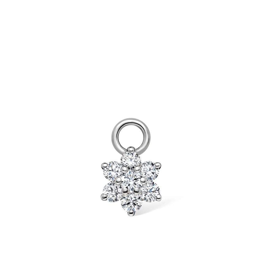 Diamond Flower Charm