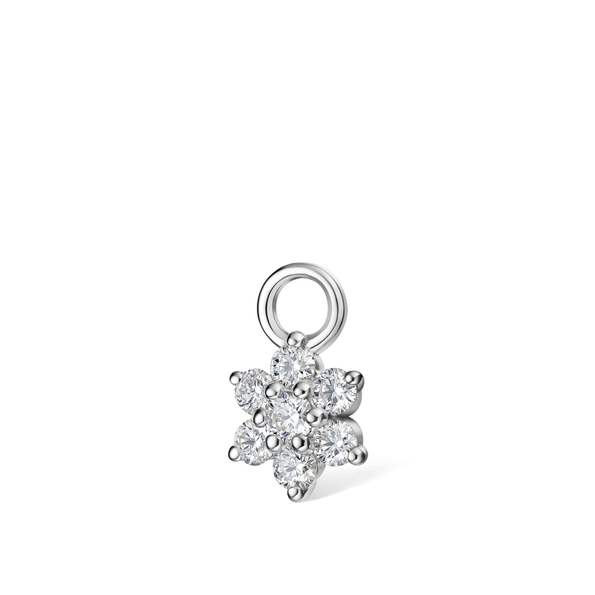 Diamond Flower Charm