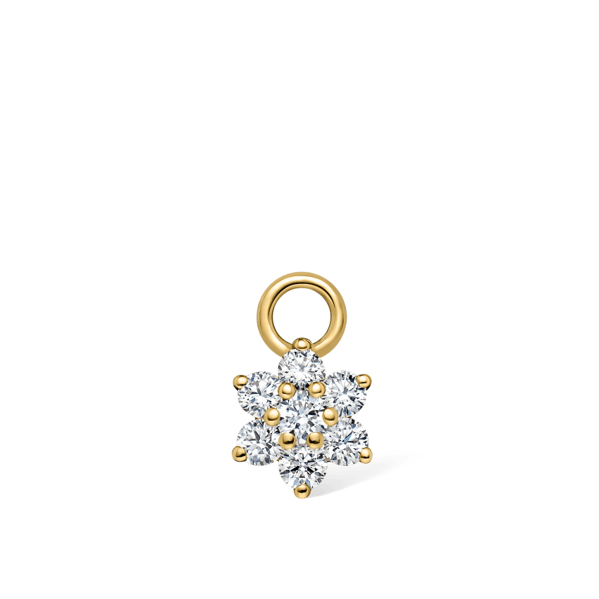 Diamond Flower Charm