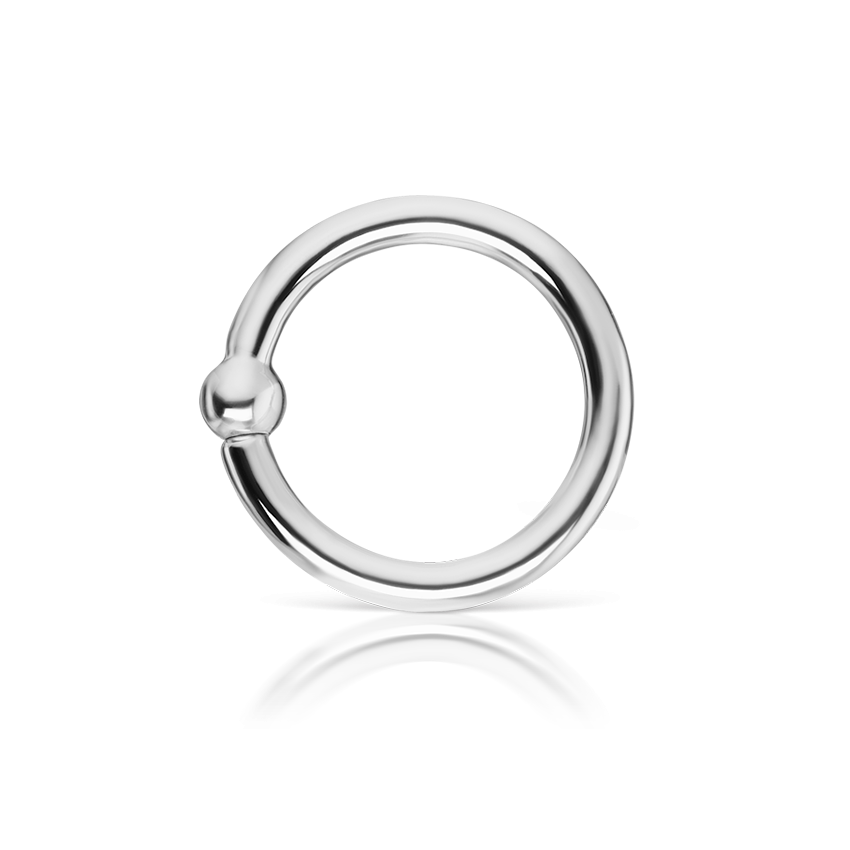 Fixed Gold Ball Ring