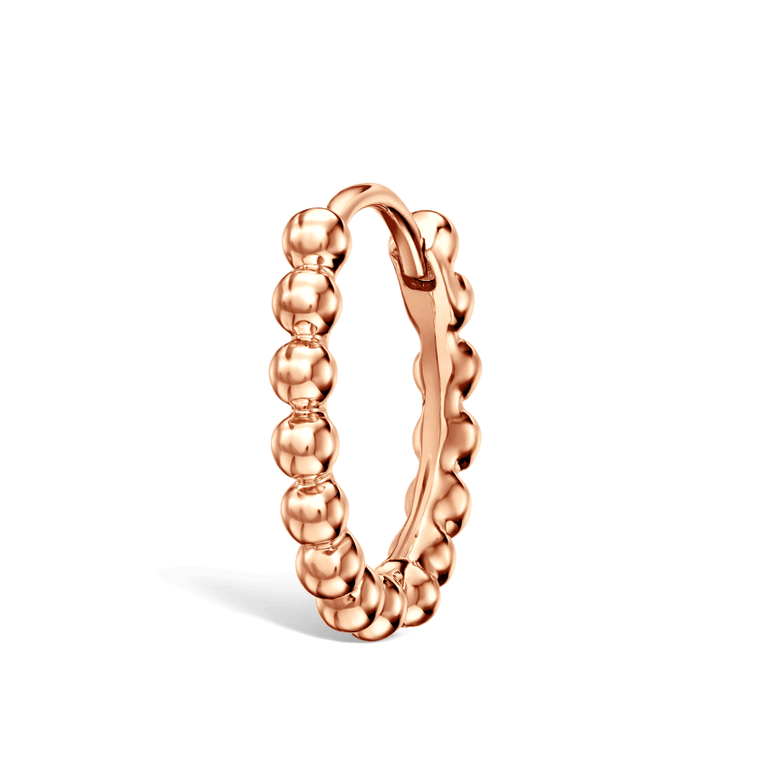 Granulated Hoop Earring
