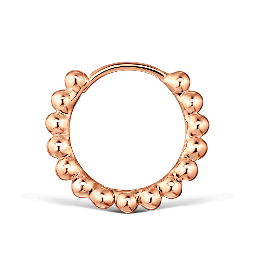 Granulated Hoop Earring