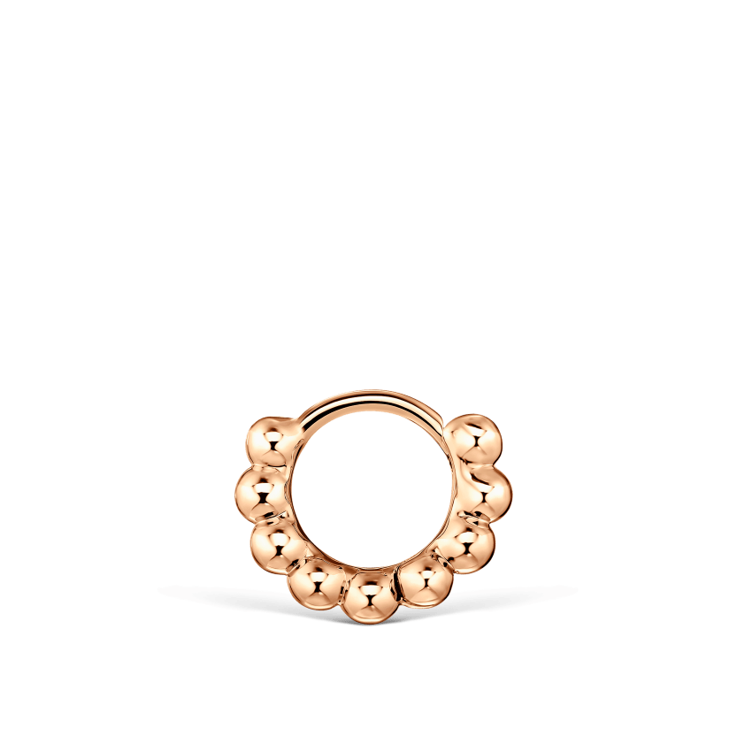Granulated Hoop Earring