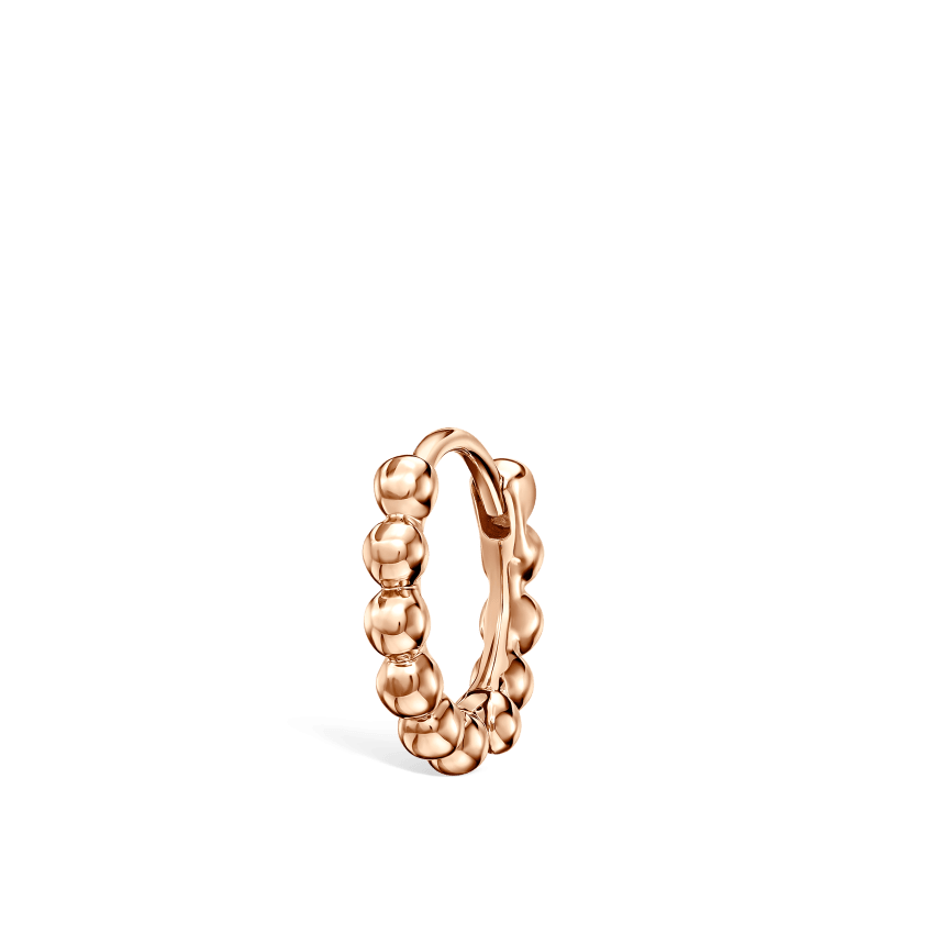 Granulated Hoop Earring