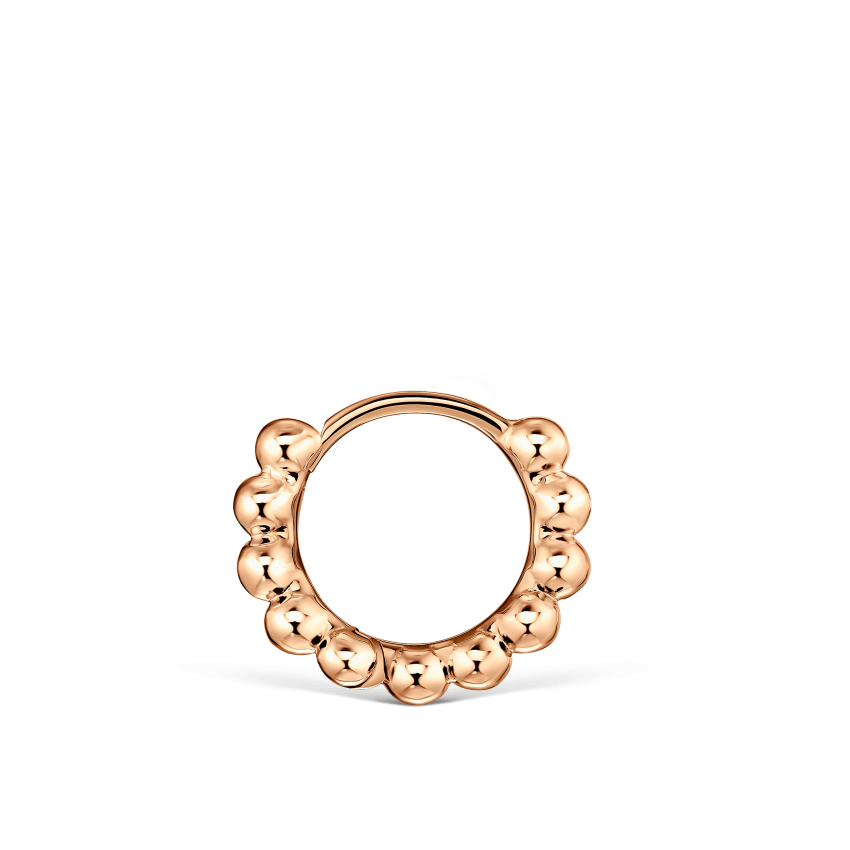 Granulated Hoop Earring