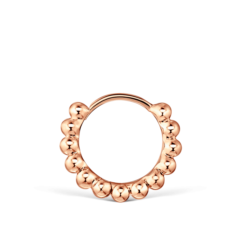Granulated Hoop Earring