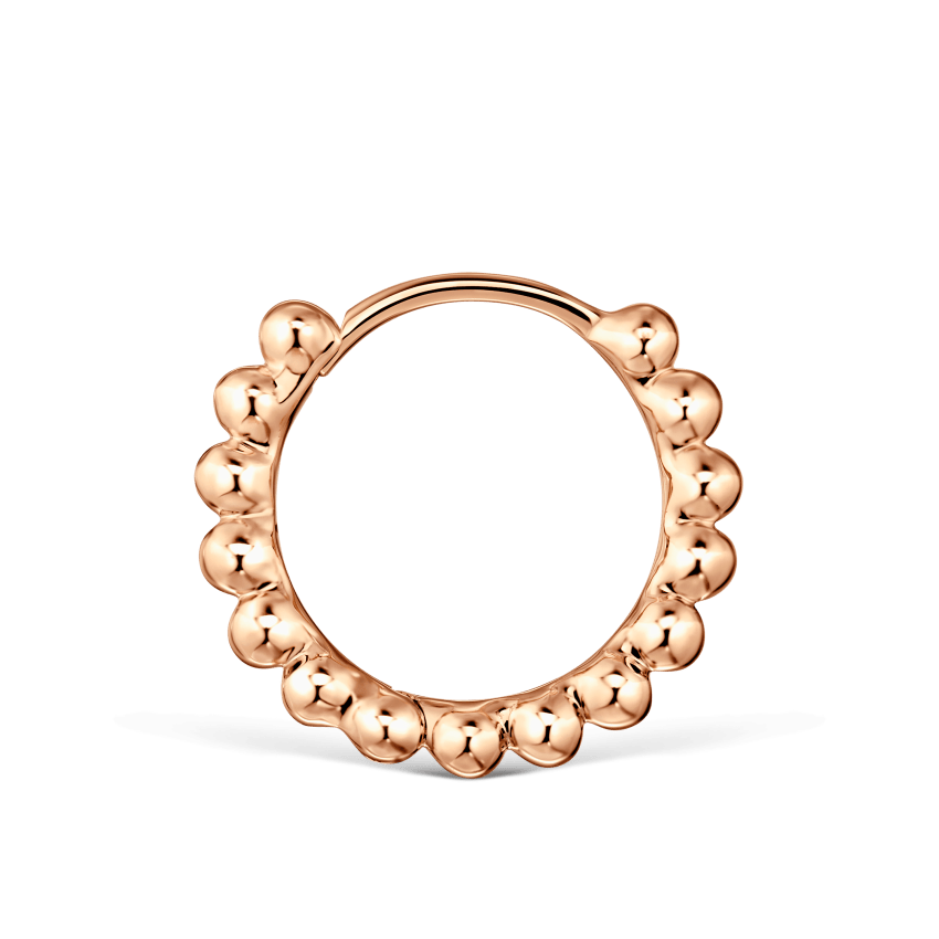 Granulated Hoop Earring