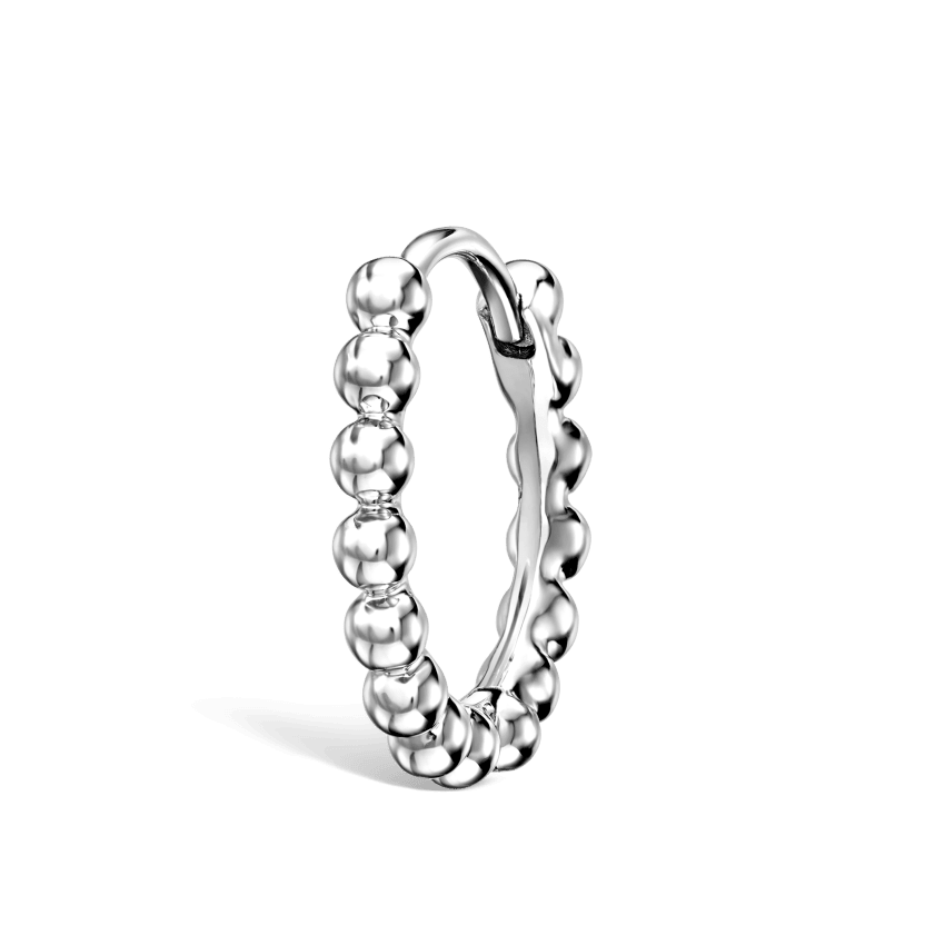 Granulated Hoop Earring
