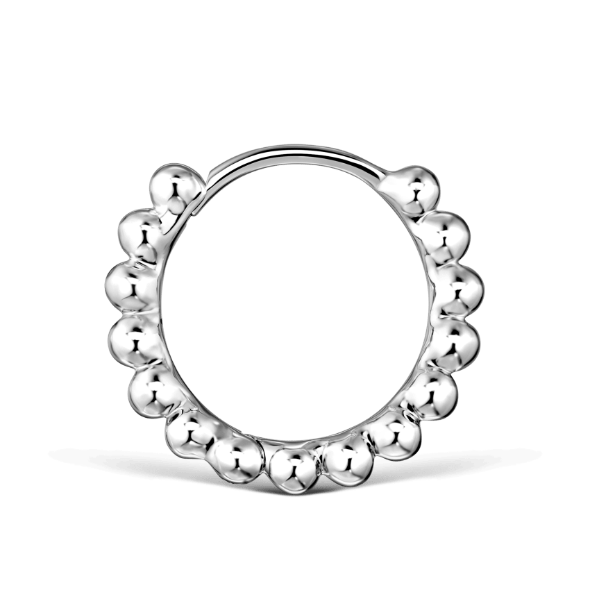 Granulated Hoop Earring