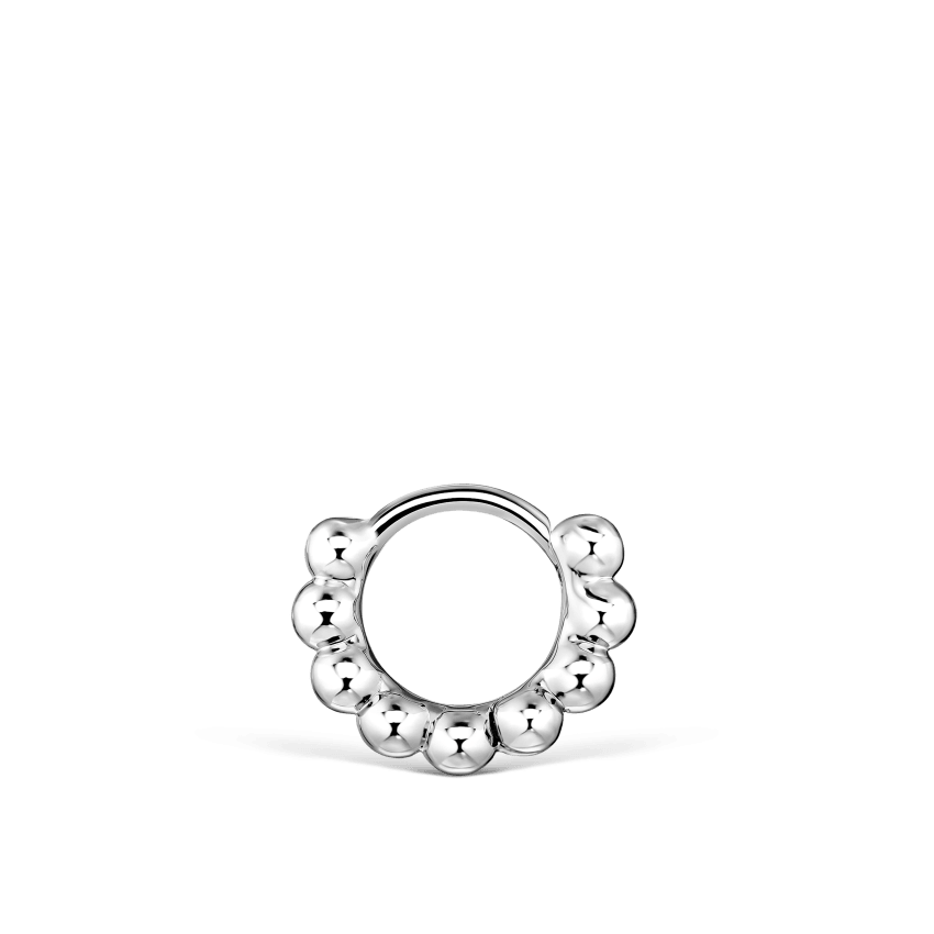 Granulated Hoop Earring