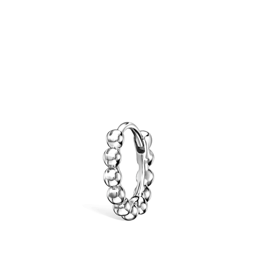 Granulated Hoop Earring