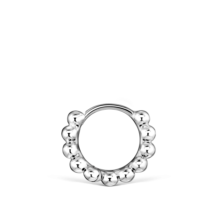 Granulated Hoop Earring