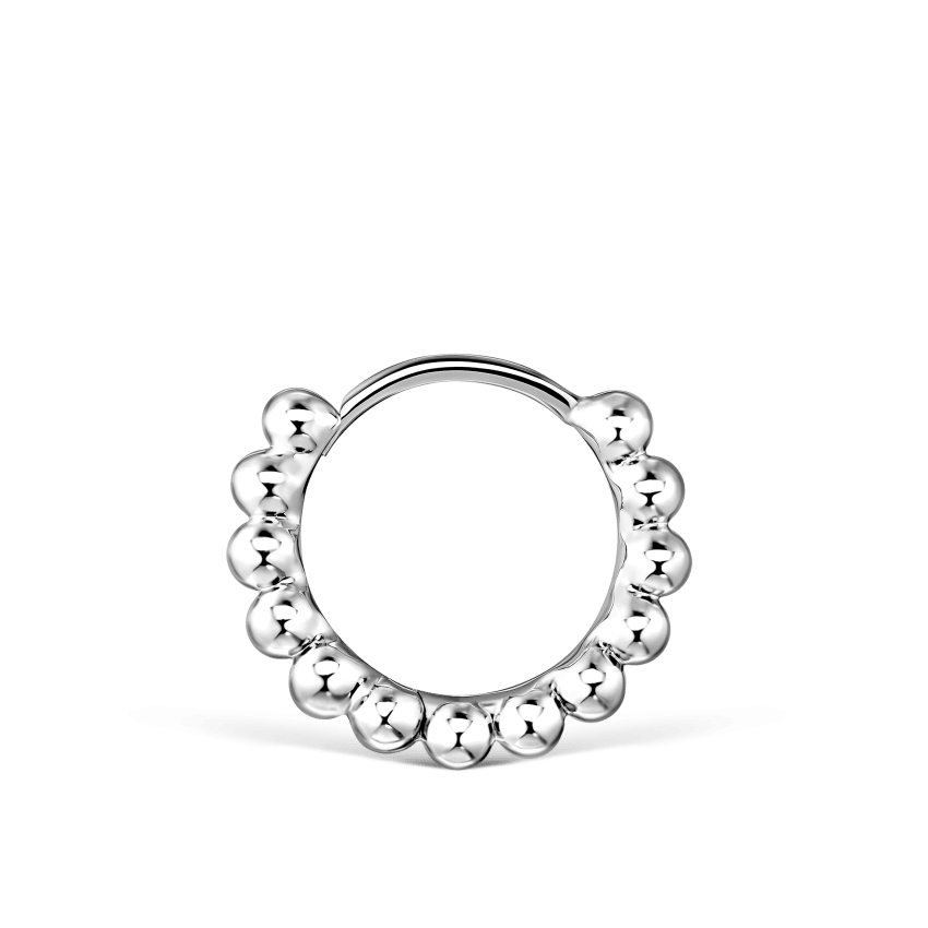 Granulated Hoop Earring