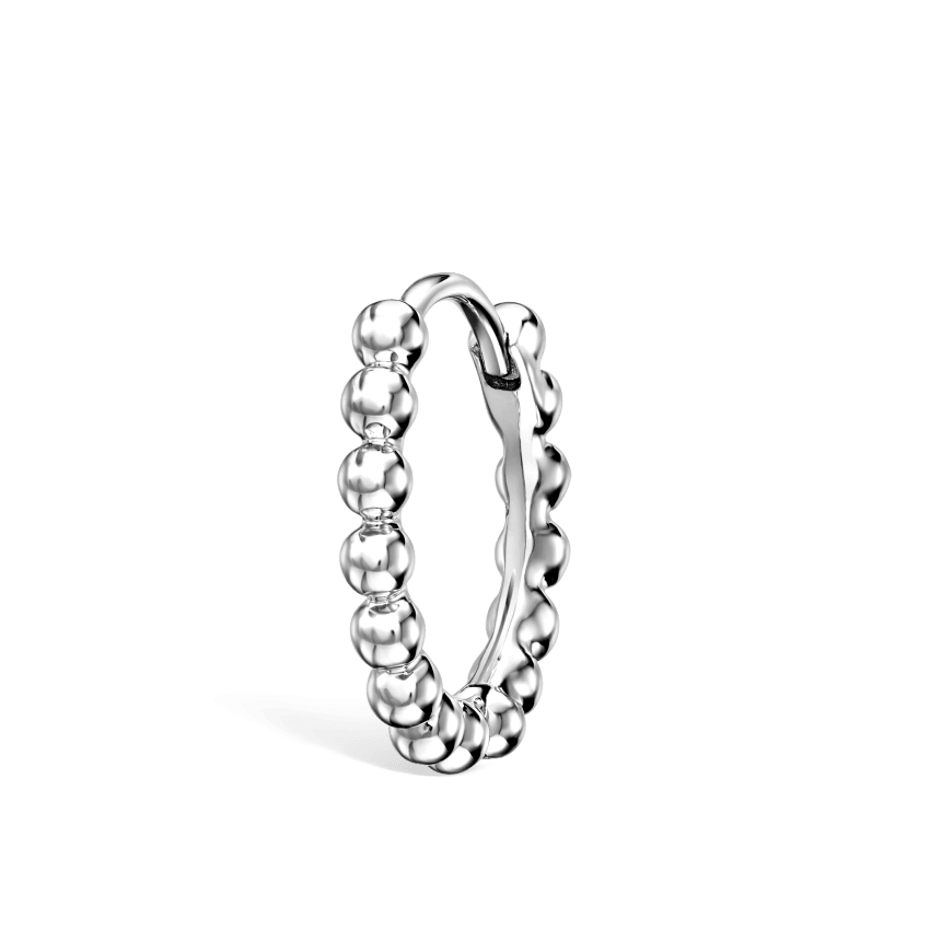 Granulated Hoop Earring