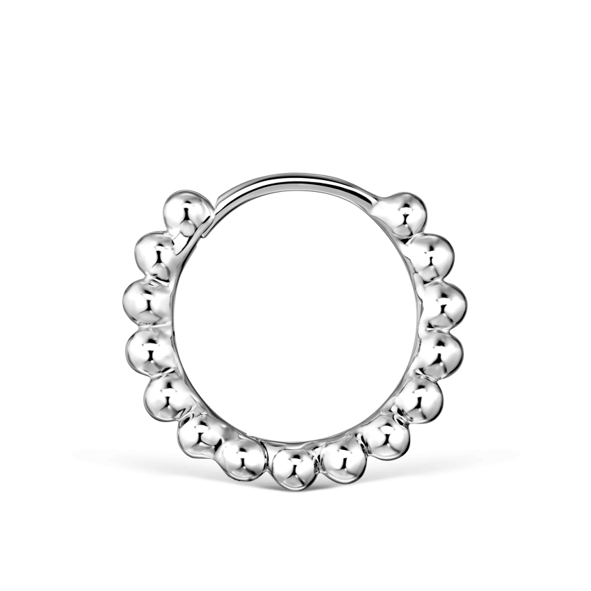 Granulated Hoop Earring