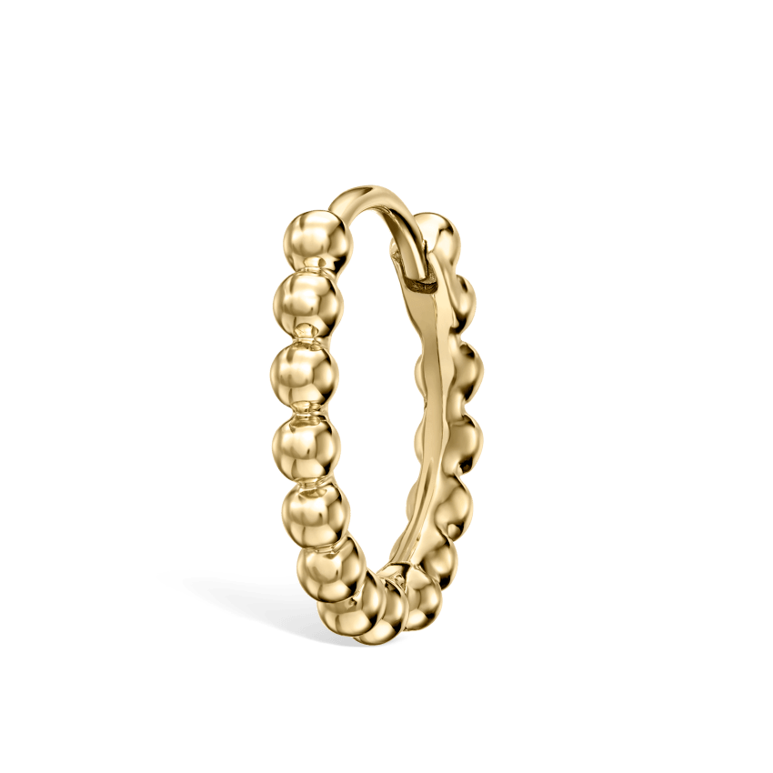 Granulated Hoop Earring