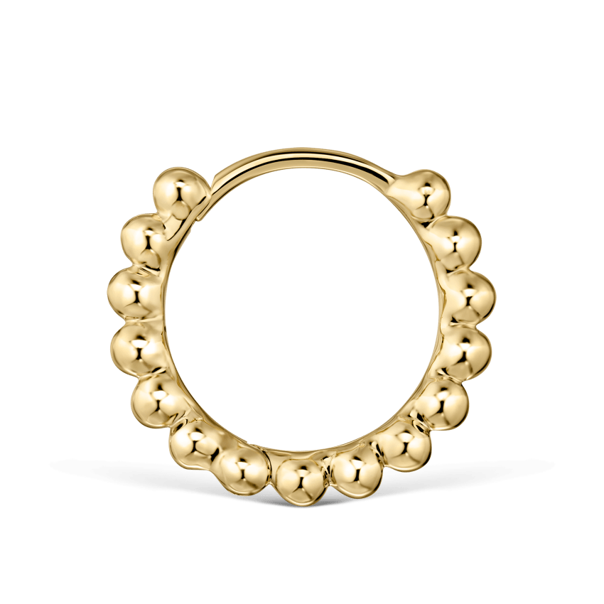 Granulated Hoop Earring