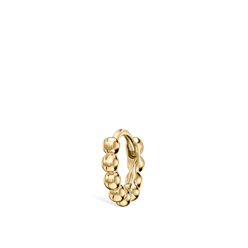 Granulated Hoop Earring
