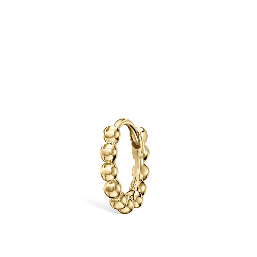 Granulated Hoop Earring