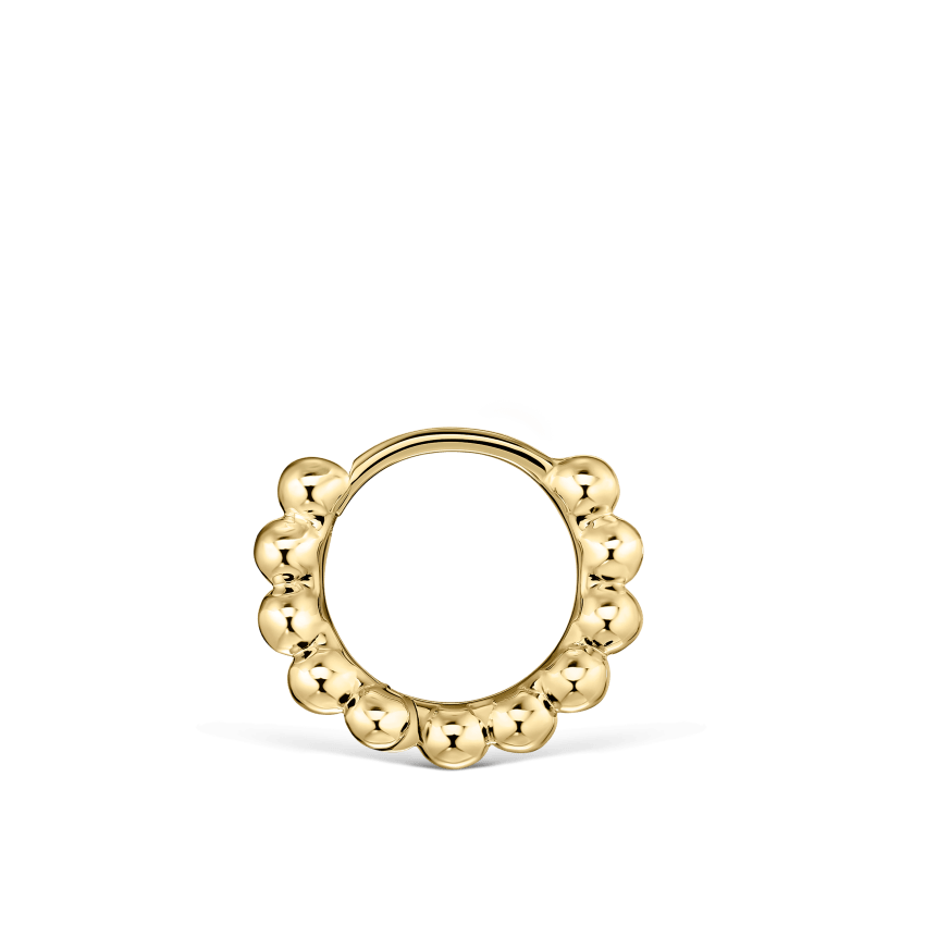 Granulated Hoop Earring