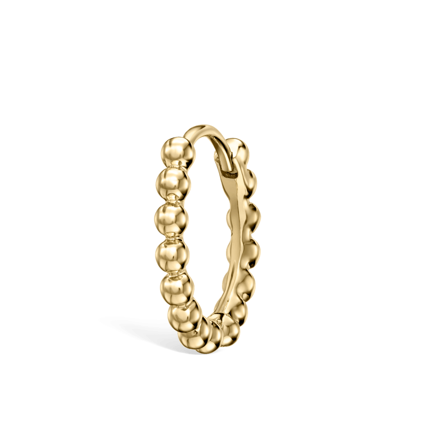 Granulated Hoop Earring