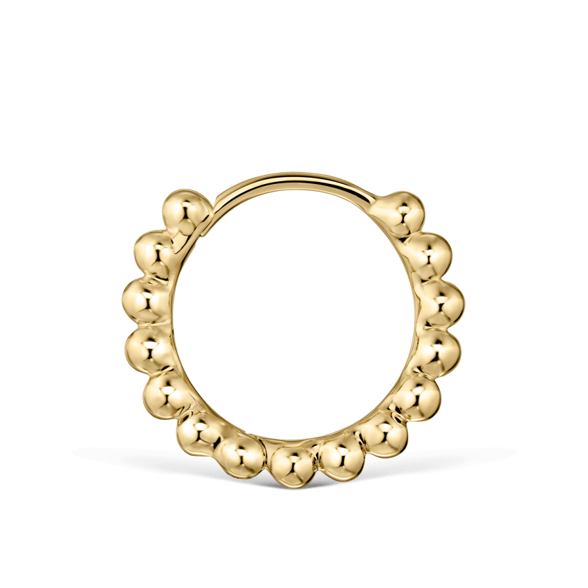 Granulated Hoop Earring