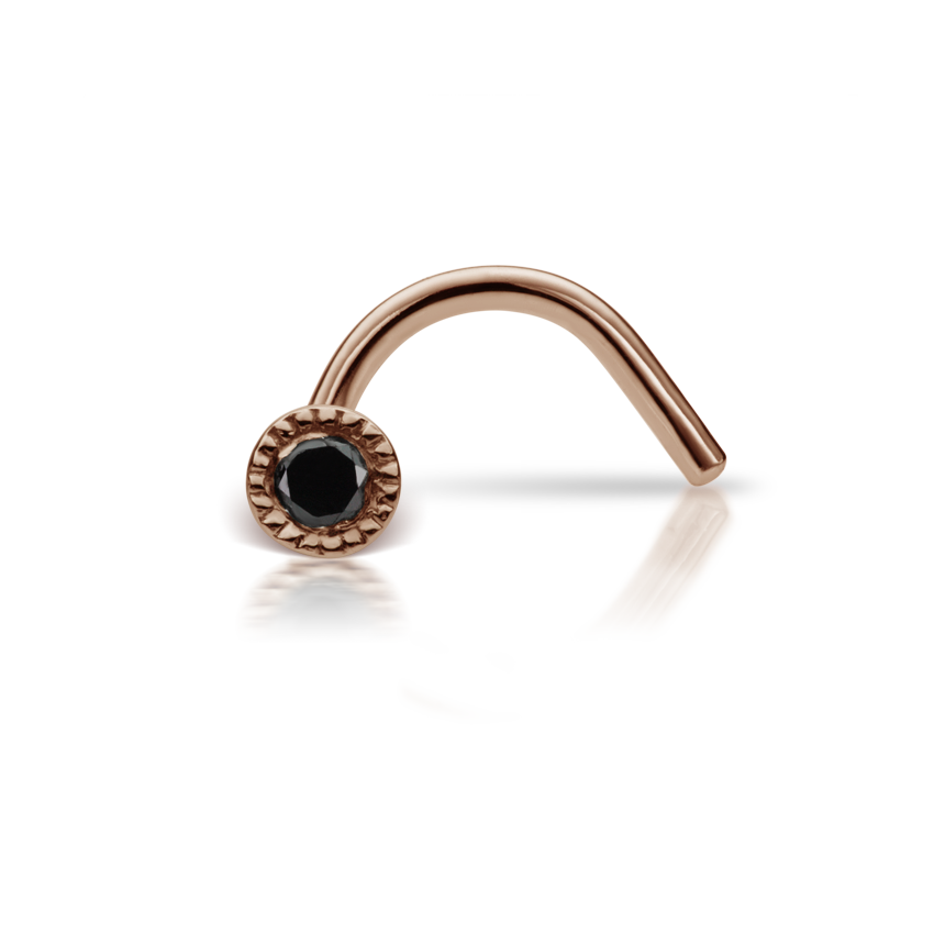 Black Diamond Scalloped Set Nostril Screw