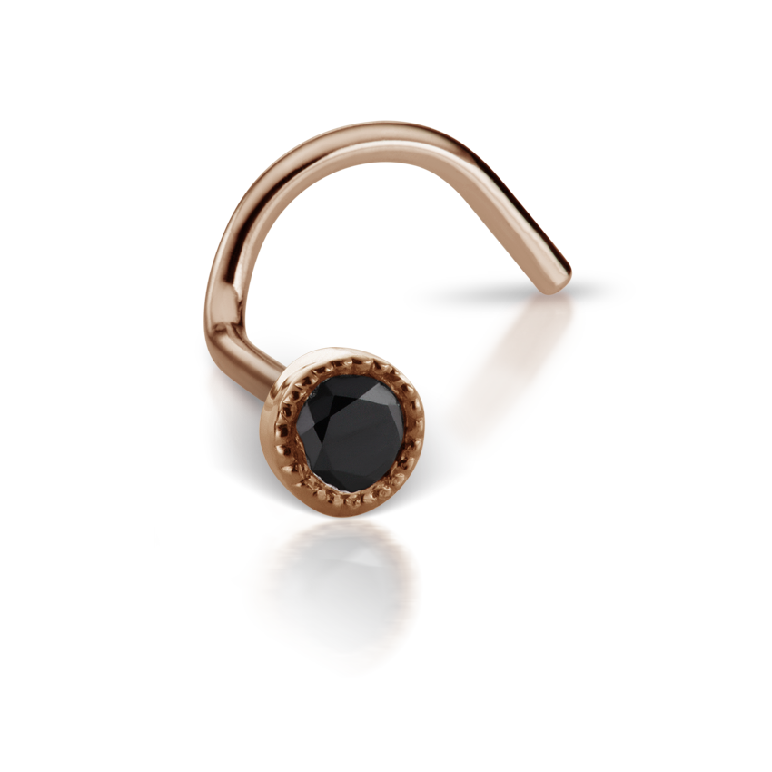 Black Diamond Scalloped Set Nostril Screw