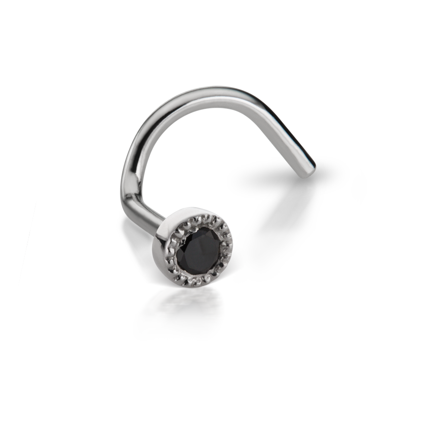 Black Diamond Scalloped Set Nostril Screw