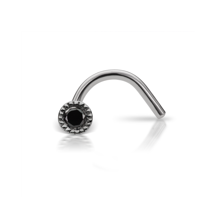 Black Diamond Scalloped Set Nostril Screw