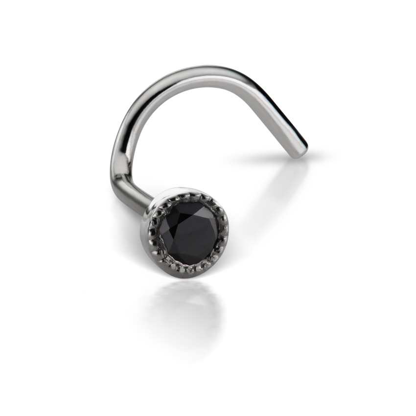 Black Diamond Scalloped Set Nostril Screw