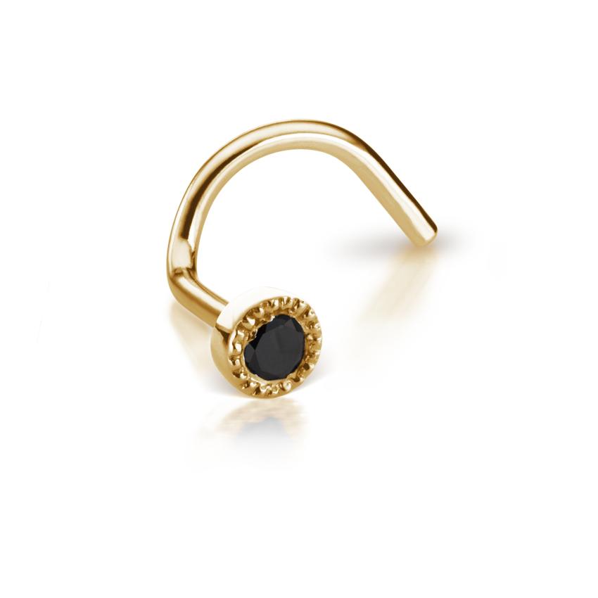 Black Diamond Scalloped Set Nostril Screw