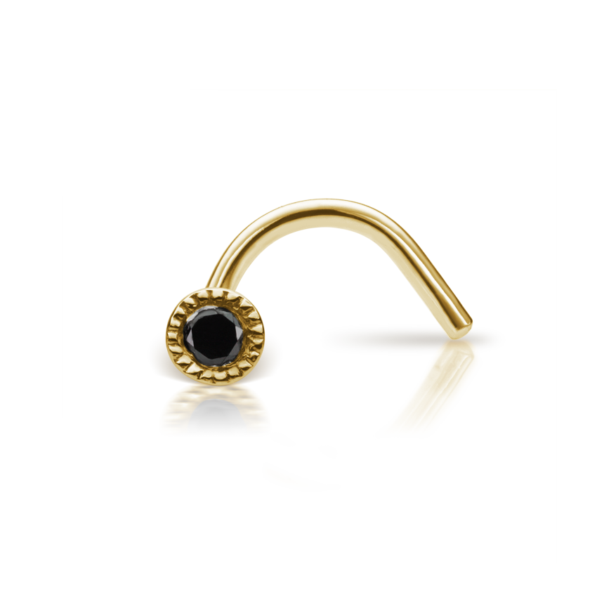 Black Diamond Scalloped Set Nostril Screw