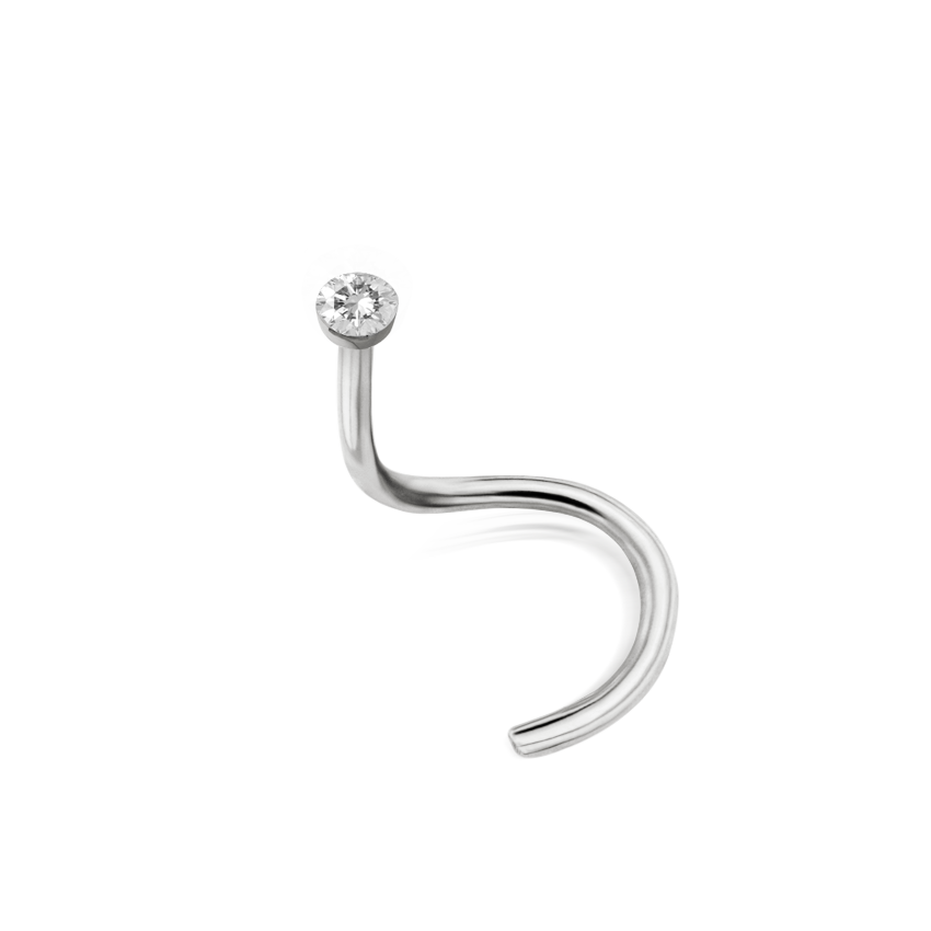 Invisible Set Diamond Nostril Screw