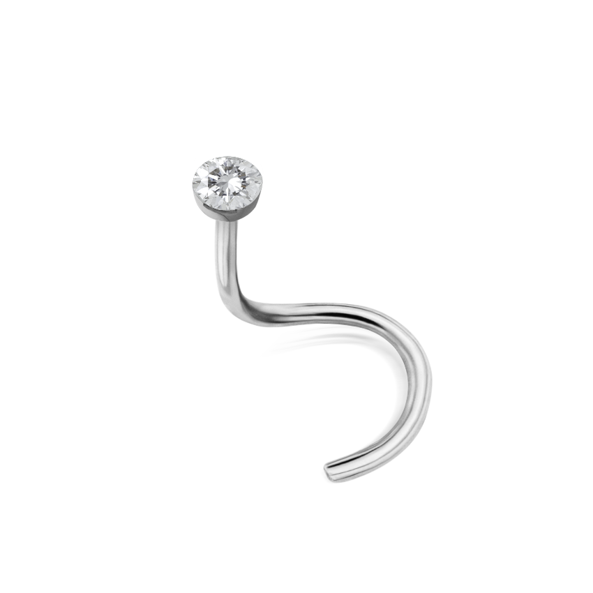 Invisible Set Diamond Nostril Screw